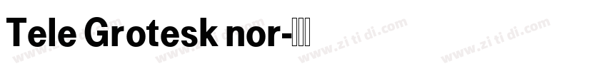 Tele Grotesk nor字体转换
